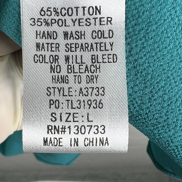 Umgee Womens L Boho Floral Velvet Burn Out Shift Dress Embroidered Bell Sleeve - Picture 15 of 16